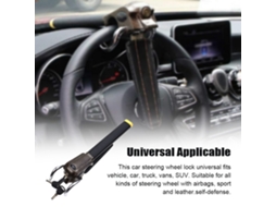 Car Steering Wheel Lock Anti-theft Premium Steel 3 Keys