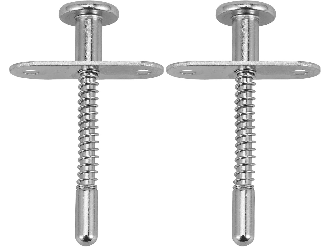 Feito de Mola com Suporte, 2 Peças, em Prateado Ferro, Para Guarda-Roupa e