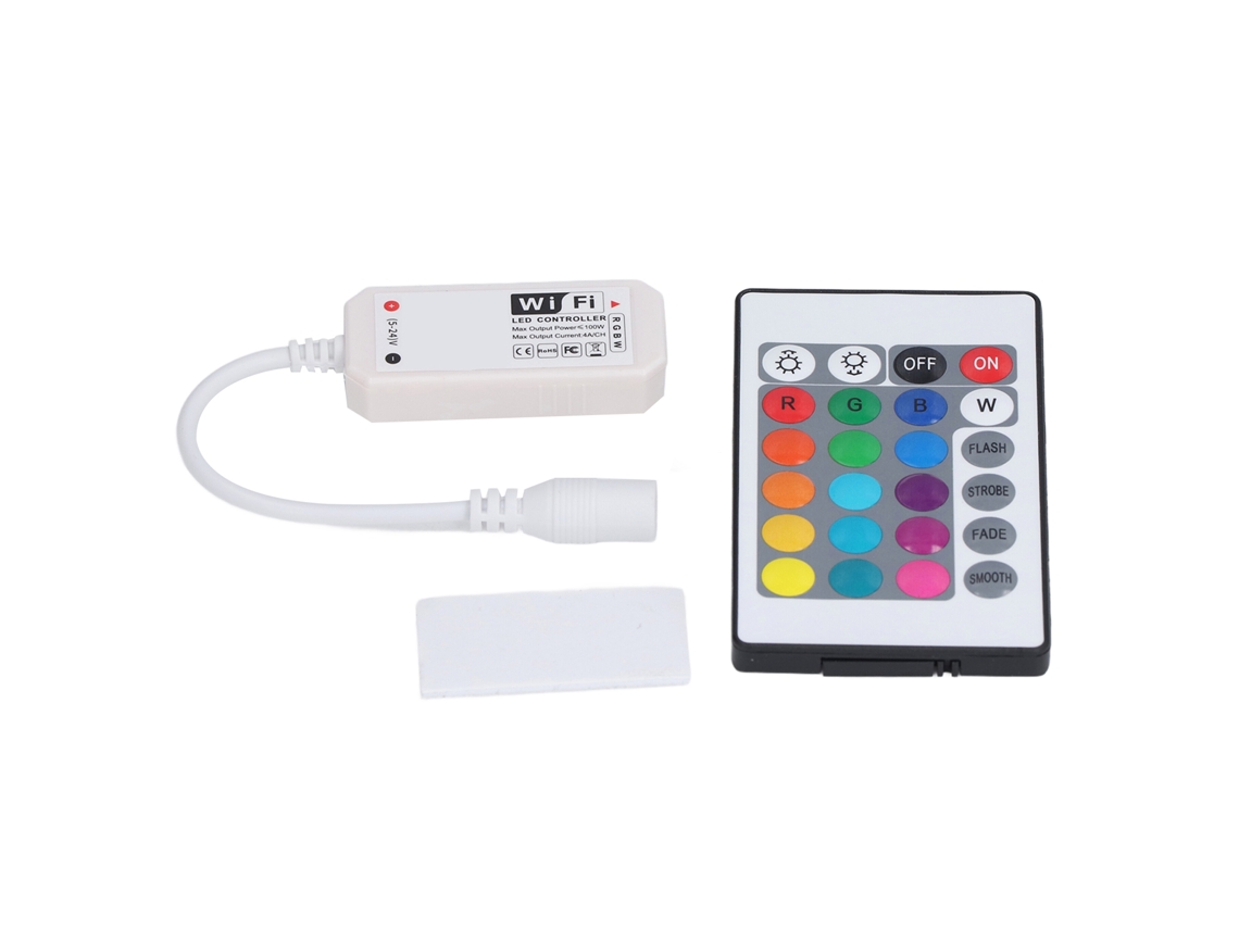 Controle Remoto 2.4g 24 Teclas Para Faixas De Luz Rgb Sunflare