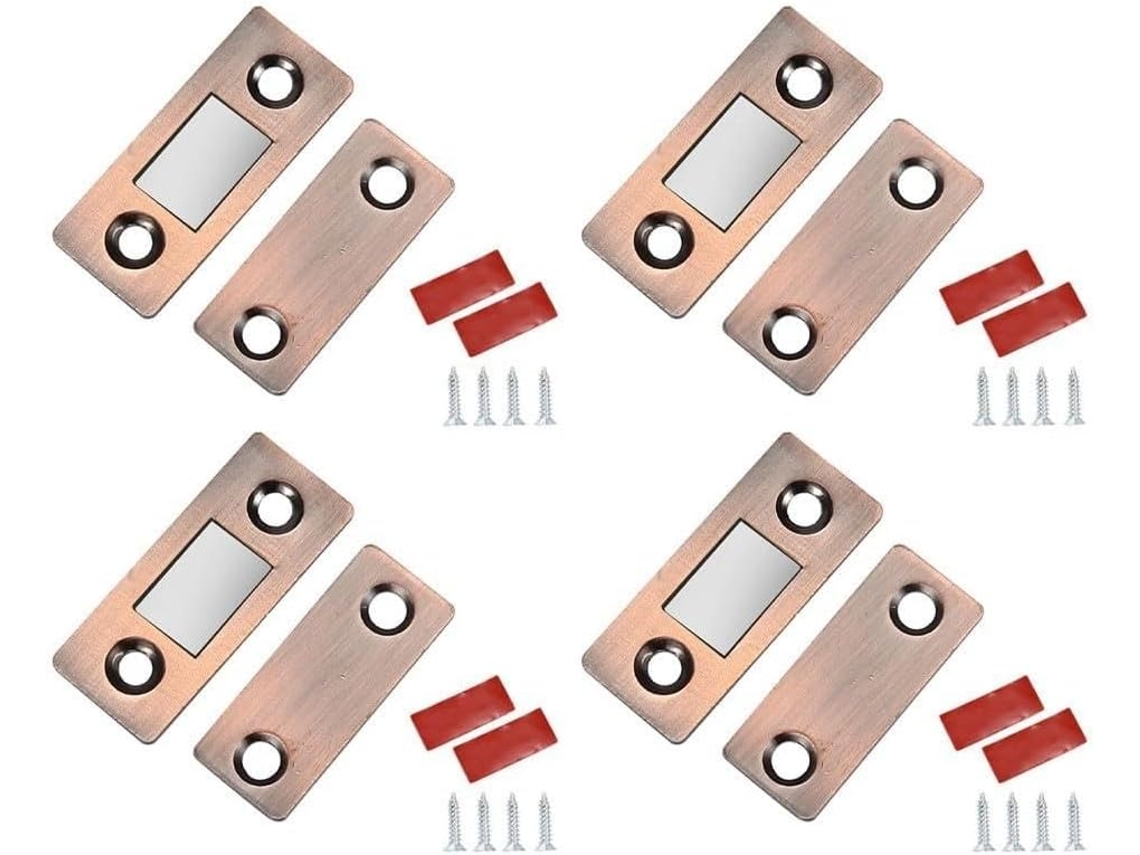Kit De 4 Fechos Magnéticos Para Portas Armários, Cômodas,