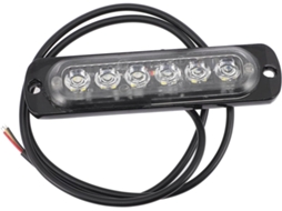 Faróis Estroboscópicos Automáticos, 6 Leds, À Prova D Água Ipx4, Em Liga De Alumínio Para Vans E Caminhões