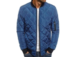 2026 chaqueta de Hombre Acolchada Bomber de Poliéster Chaqueta Exterior Casual Deportiva