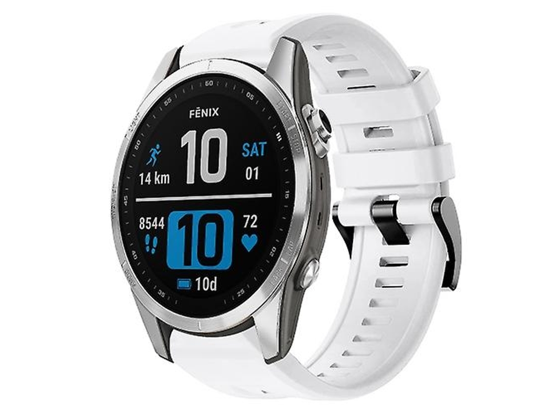 Lurelia Pulseira De Relógio Garmin Fenix 7s Silicone Branca