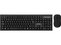 Teclado + Rato MITSAI C411 (Outlet Grade A - Wireless - 1600 dpi - Ótico - Teclado Numérico)
