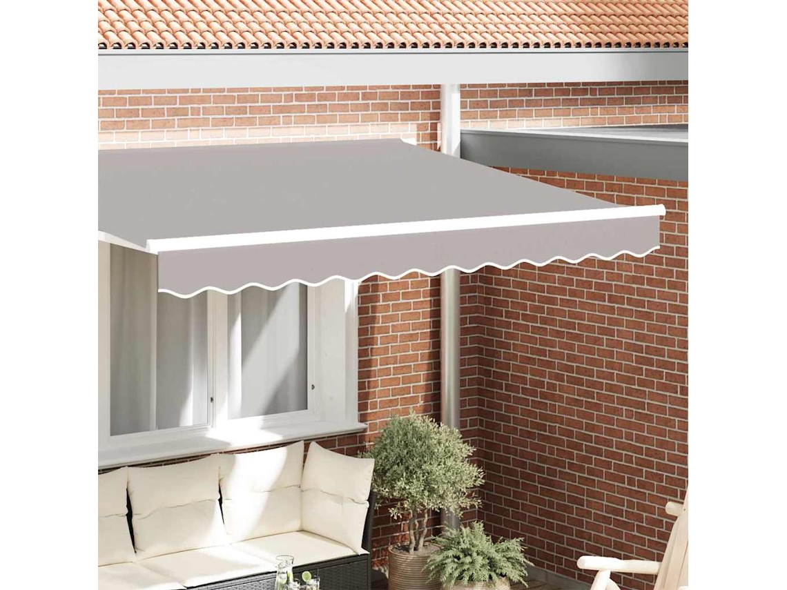 Vidaxl Substituição De Valance De Toldo Cinzento-claro 280 X 20 Cm