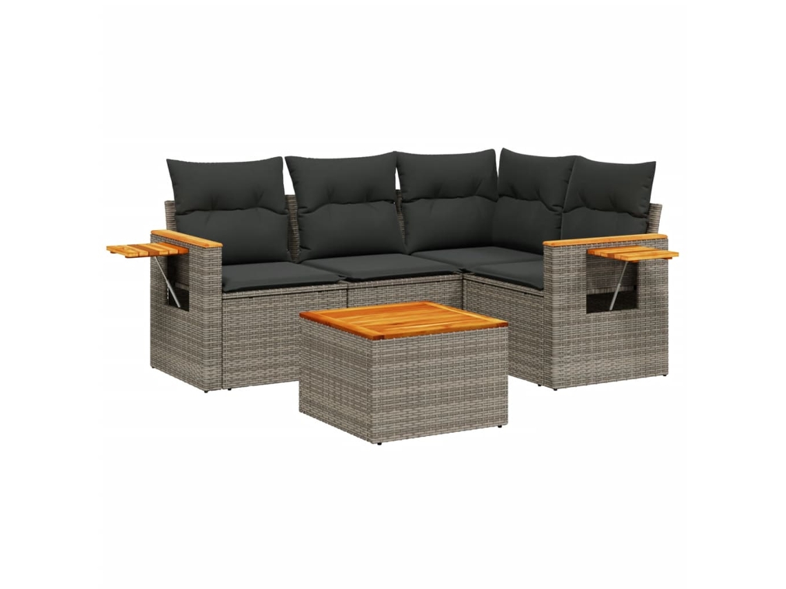 Garden Sofa Set, Garden Sofa Sets Vidaxl Cinzeto Rattan / Vime (n/a)