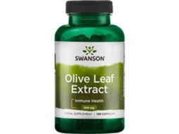 Suplemento Alimentar SWANSON Extrato De Folha De Oliveira De Ervas Superiores (120 cápsulas de 500mg)