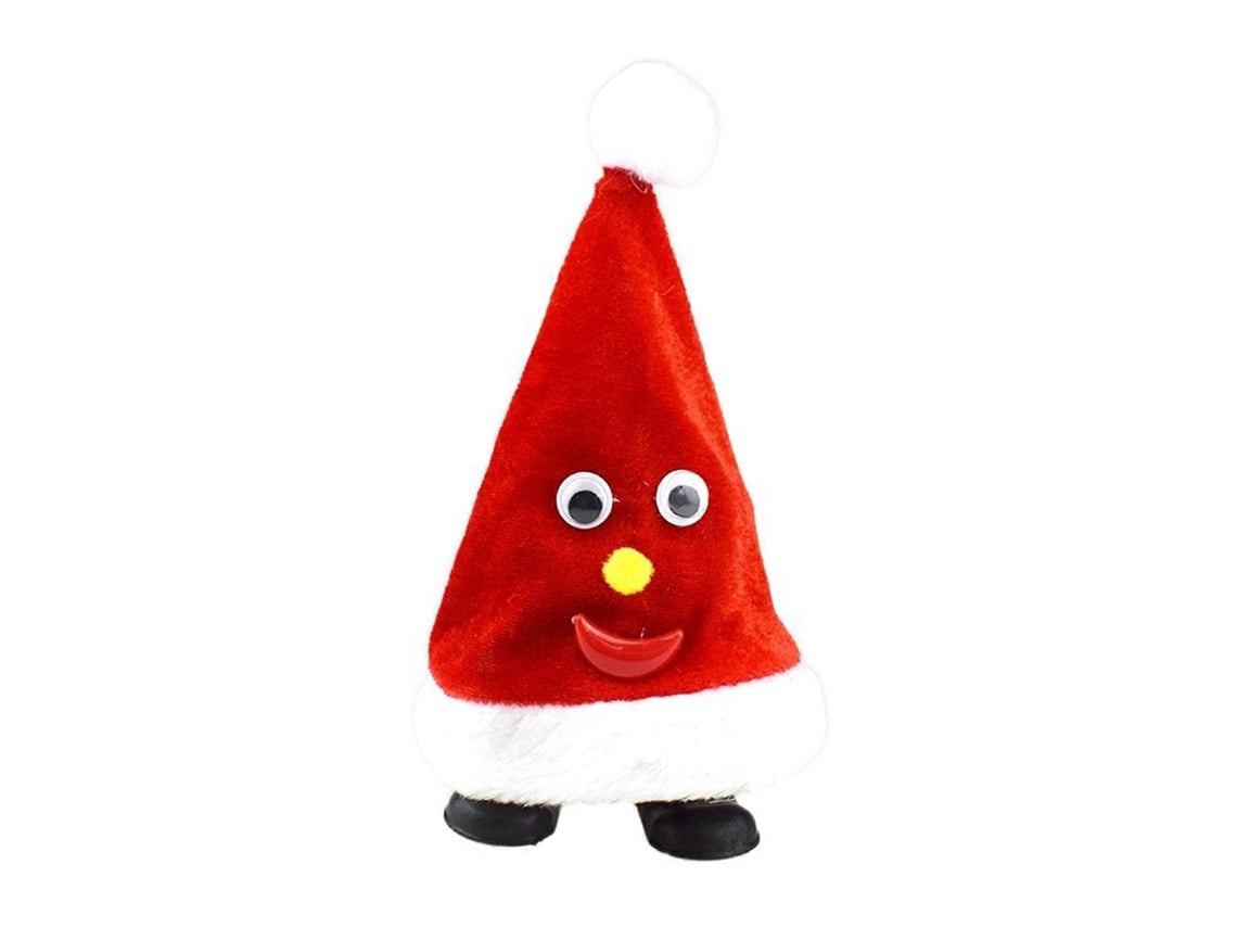 Brinquedo De Natal Com Chapéu De Pai Elétrico E Movimento