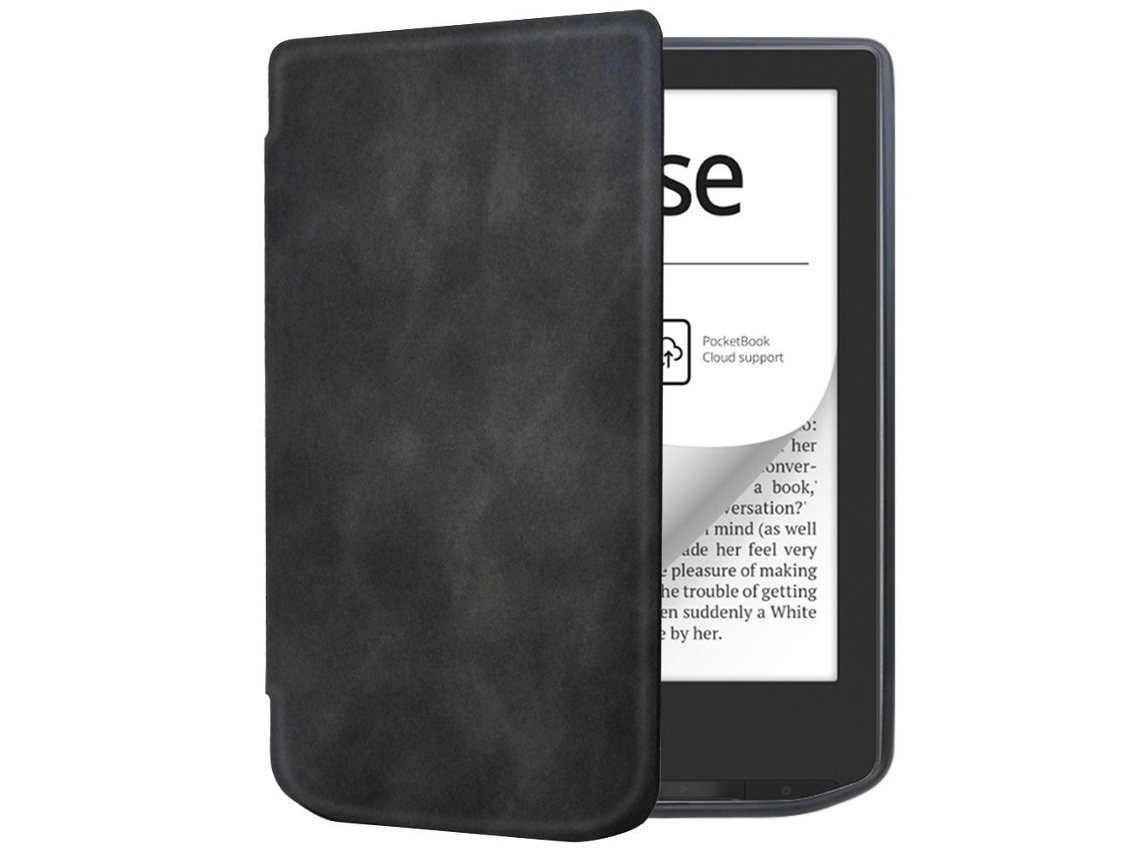 Lurelia Capa Para E Reader Pb 629/634 Em Couro Sintético E Microfibra, Leve E Fina, Preto