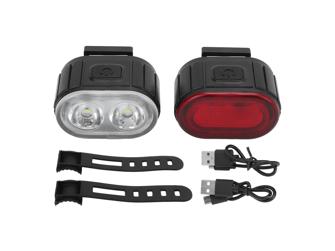 Conjunto De Luzes Dianteiras E Traseiras Recarregáveis via Usb Para Bicicleta, Incluindo Farol E Lanterna Traseira. Ideal Para C Aquaforge