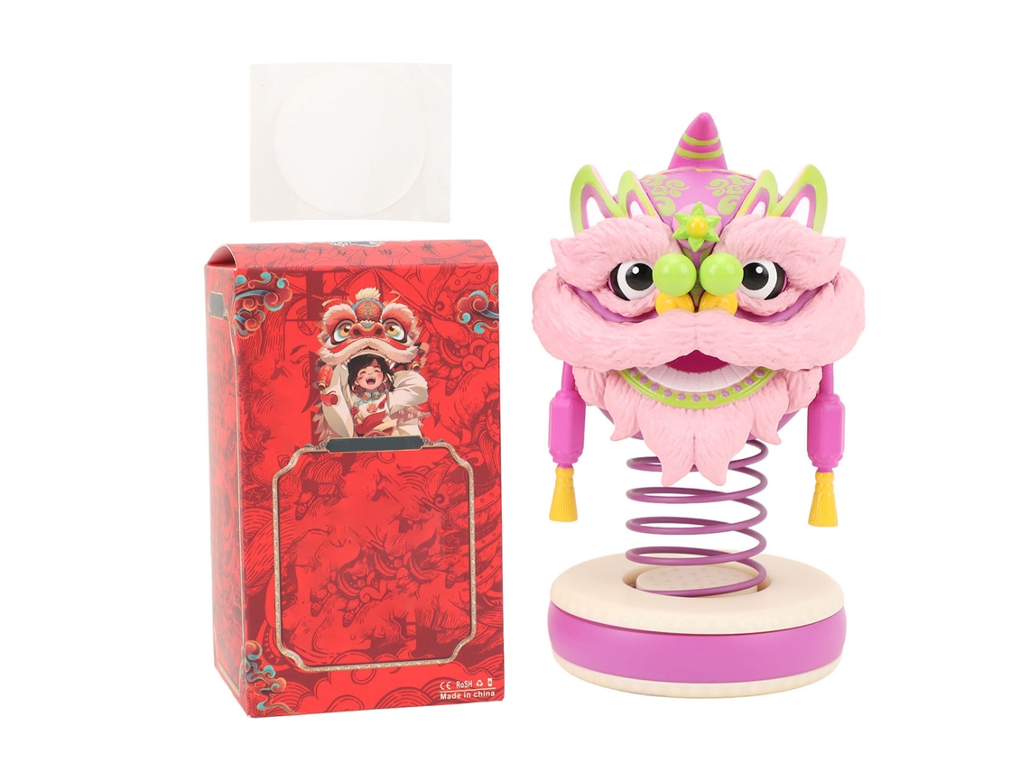 Decoração Leão Balançar Cabeça Borracha Cute Roxo Carro Lar