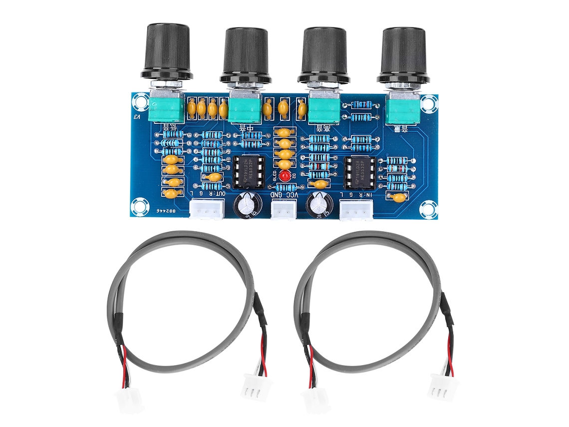 Placa de Amplificador Digital de Potência, 2 canais, ajuste de graves, médios e agudos S/MARCA