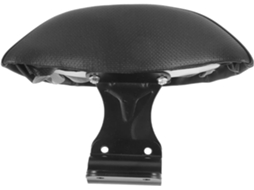 Almofada Preta Para Encosto De Bicicleta Elétrica, Suporte Lombar Confortável, Acessório De Segurança Ergonômico.
