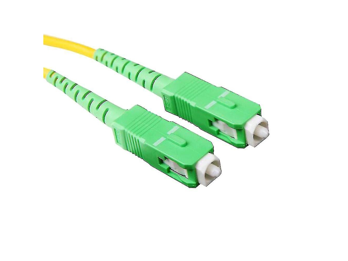Cabo De Fibra Óptica Optisk De 10 Metros, Simplex, Monomodo, Sc/apc Sc/apc G652d Aquaforge