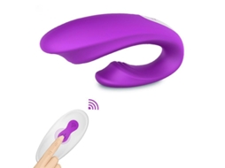 Vibrador Vestível com Controle Remoto Sem Fio À Prova D'Água para Adultos Roxo YIZHOOD