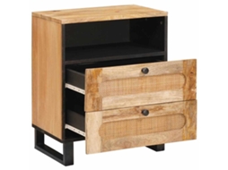Maison Exclusive - Armário De Cabeceira Com Gaveta Natural 50 X 33 X 62 Cm