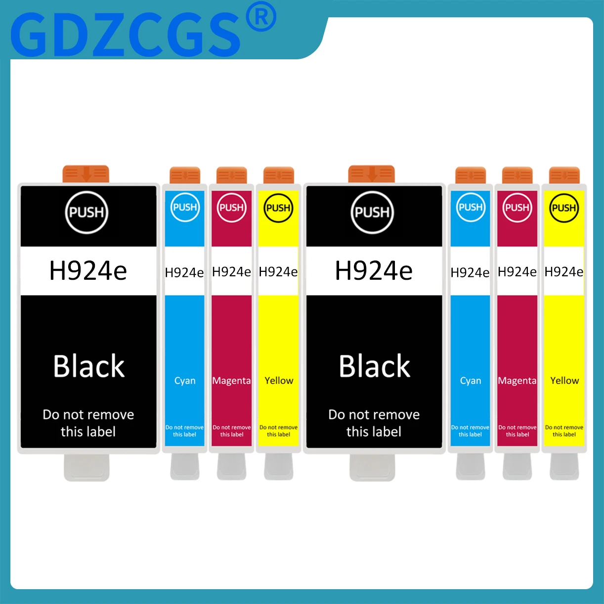 Conjunto De 2 Tinteiros Nº 924, 924e E 924xl Compatíveis Com As Impressoras Hp Officejet Pro 8135e, 8134e, 8132e, 8122e, 8124e, 8125e, 8120e E 8130e.