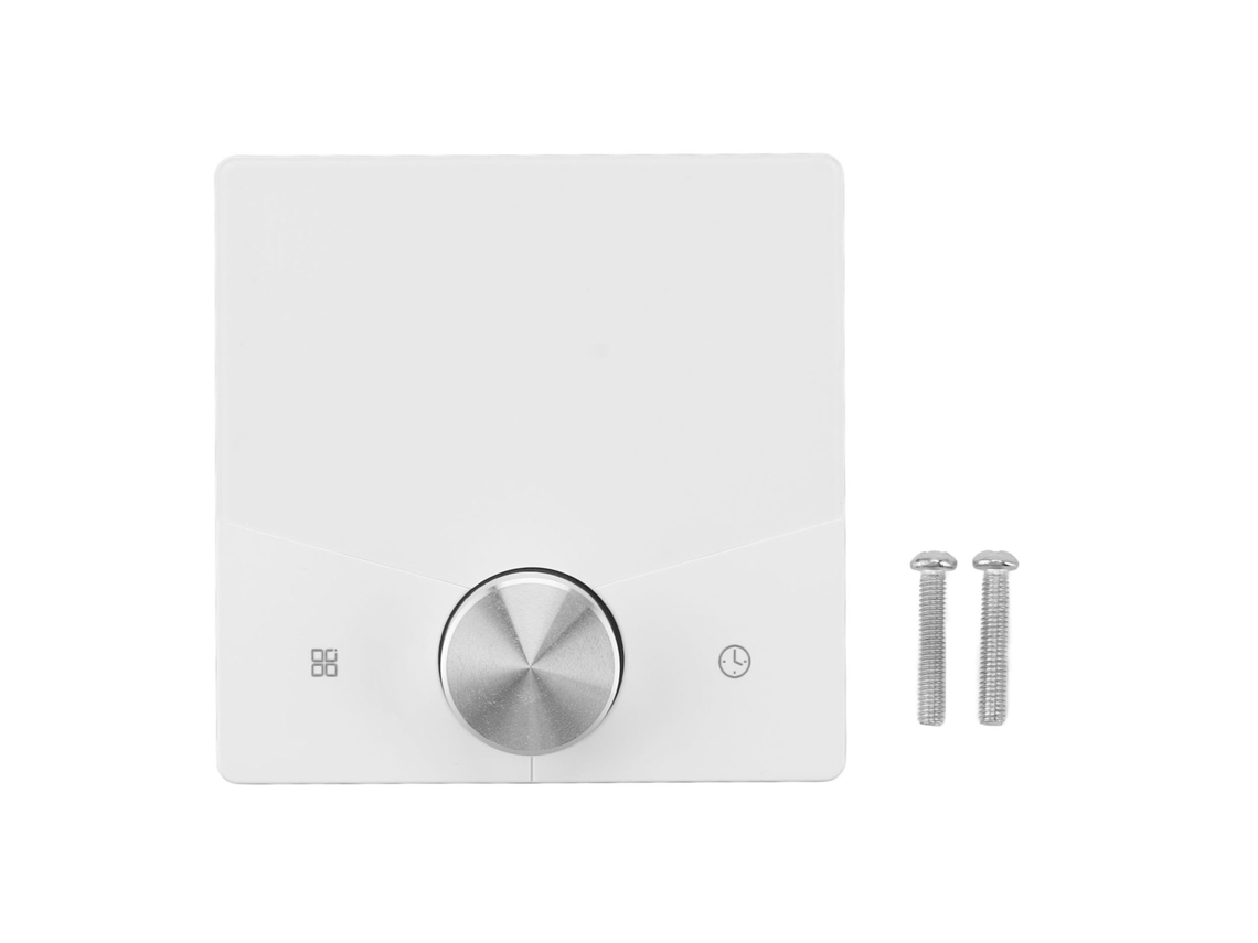 Termostato Primerox Programável Wifi Touchscreen LCD Colorido para Casa Branco Preto