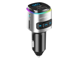 Transmissor Fm Bluetooth Veicular, Usb-c, Carga Rápida, 18w, Preto