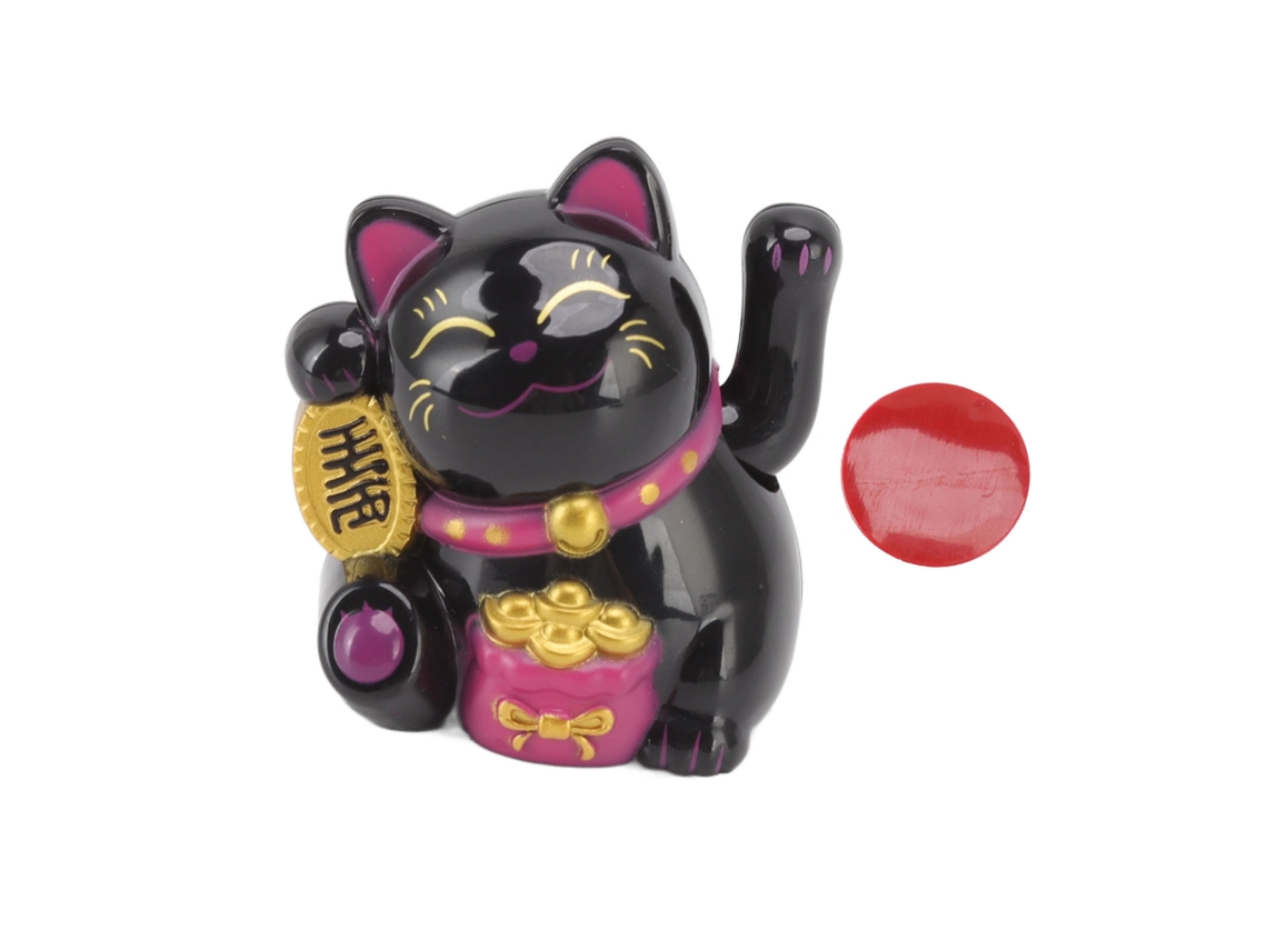 Figura Gato da Sorte LAXISCREED Luz Solar