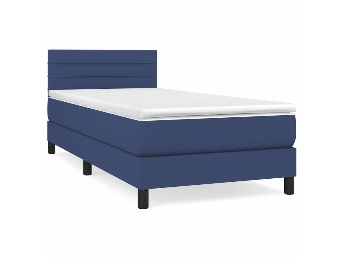 Box Spring Bed, Box Spring Beds Vidaxl Azul Tecido (90 X 190 Cm)