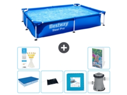 Bestway Piscina Bestway Steel Pro Retangular - 221x150x43 Cm - 7-peças S99