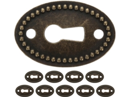 Healeved Conjunto De 10 Peças Tampas Ovais Para Fechaduras Em Liga Zinco Armários E Móveis, Com Design Inspirado No
