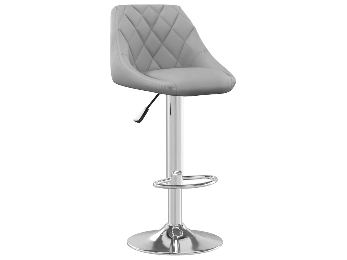 Bar Stool, Bar Stools Vidaxl Cinzeto Veludo (n/a)