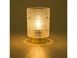Luminária a bateria com temporizador de desligamento automático, luz noturna de mesa semi-fósforo para quarto e hall de entrada.