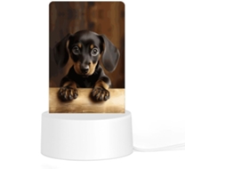 Luminária Noturna De Acrílico Com Base, Ideal Cães, Dachshunds, Luz Noturna Computador, Luz Led Quarto