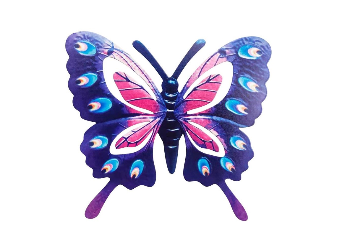 Arte De Parede Borboleta De Metal Para Jardim