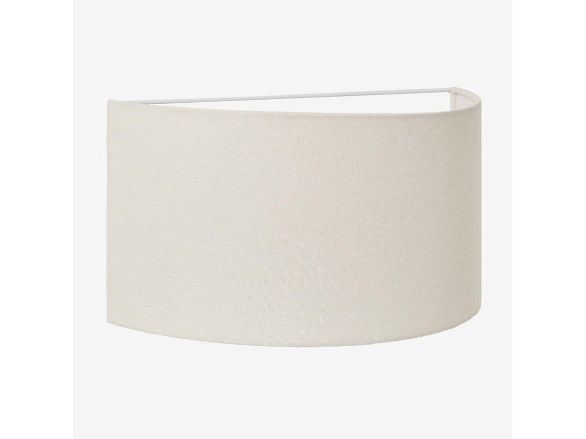 Sklum Aplique De Parede Em Linho Kiraz Linho           35 X ↑20 Cm             Linho Branco
