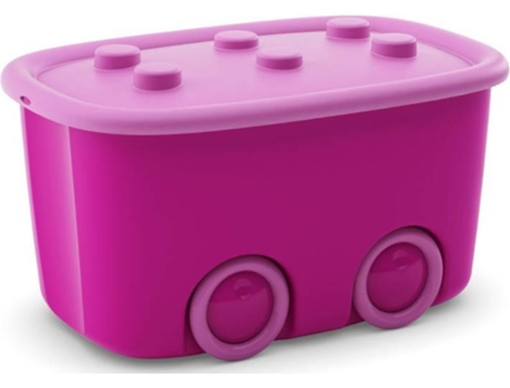 Caixa  Funny Box Girl (Rosa - 58x32cm - Retangular - 46L)