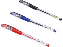 Conjunto De 12 Canetas Em Gel Doitool Com Tinta Macia Nas Cores Preta,