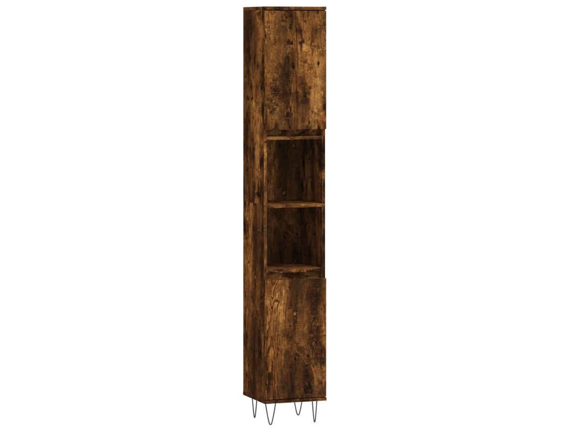 Armário Wc MAISON EXCLUSIVE Derivados Madeira Carvalho Fumado (30x30x190 cm)