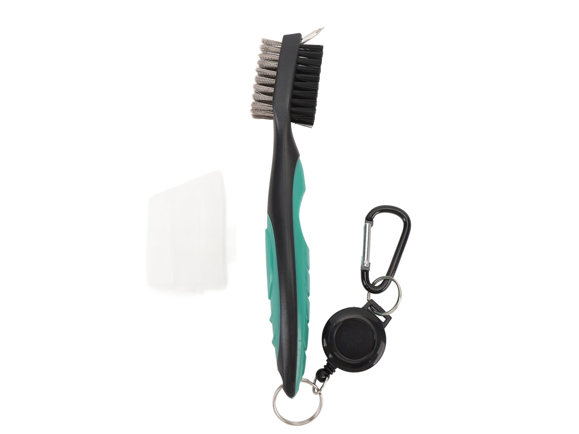 Escova para Palos de Golfe com Cabo Retrátil, Cerdas de Aço Dobras, Mango Ergonômico, Limpeza de Surcos | S/MARCA