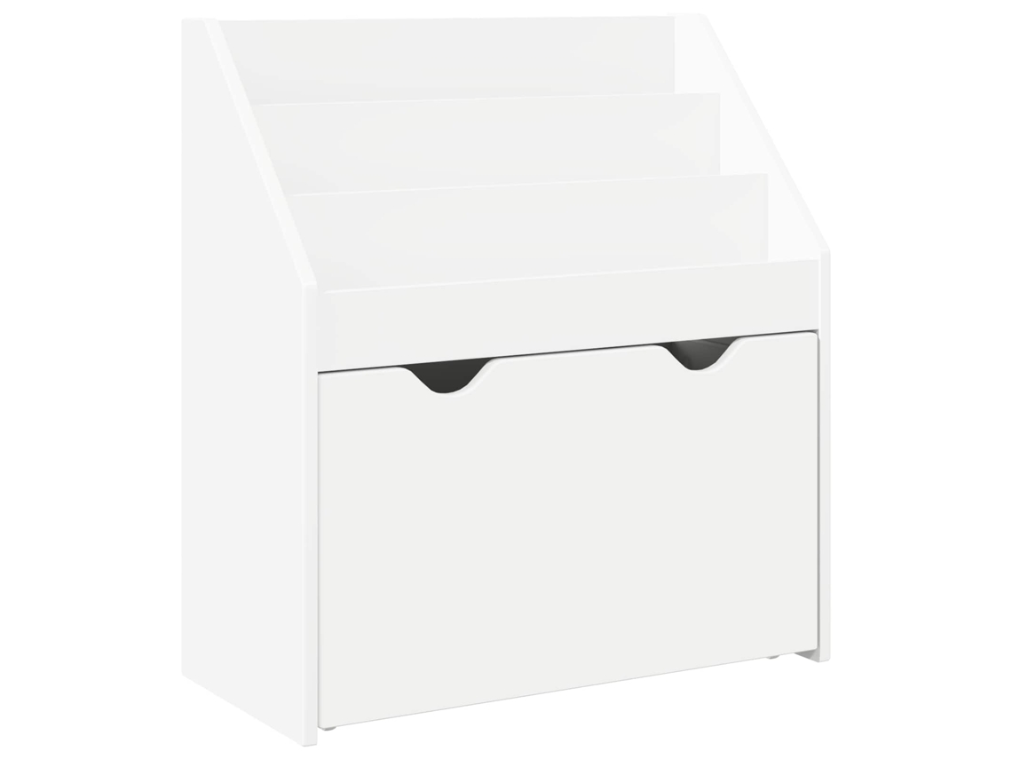 Conjunto 1 Estante Infantil Vidaxl Branco Derivados De Madeira (60 X 29,5 X 69 Cm)