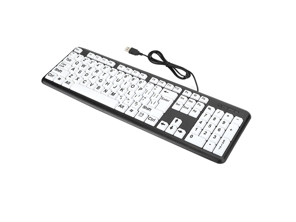 Teclado De Visão Reduzida Para Idosos Com Letras Grandes