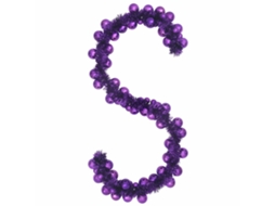 Guirlanda De Natal Vidaxl Roxo Plástico (186 Cm)