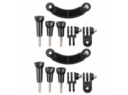 Conjunto De 2 Braços Extensores Curvos Para Capacete, Ideais Selfies, Esportes, Escalada, Camping E Ciclismo.-aquaforge