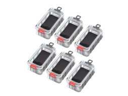 Caixa de Pesca Magnética com Luz Noturna 6pcs