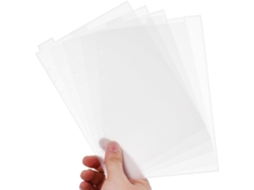 Divisórias transparentes de PVC Betooky para folhas de massa rígidas tamanho A5, divisórias removíveis para caixas de folhas soltas.