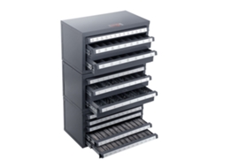 Gabinete Dispensador de Broca VEVOR 3 Peças de Três Gavetas para 1/16 Incha 1/2Inch e Tamanhos de Letras de a A Z