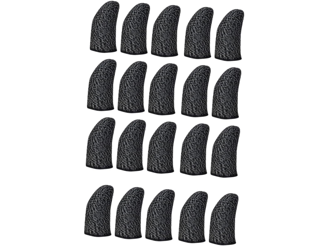 20 Unidades De Dedeiras Finas Nylon Respiráveis E Antitranspirantes Para Jogos Videogame, Capas Protetoras Para Telas