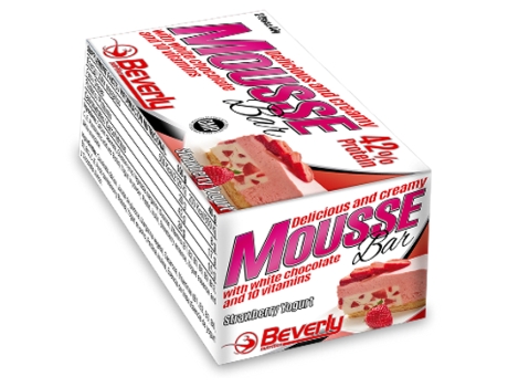Beverly Nutrition Mousse Bar 40g 42 protein Strawberry Yogurt