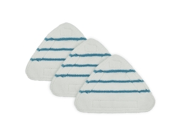 Conjunto de 3 Peças Panos Esfregão a Vapor com Encaixe Triangular Adesivo, Cabeça de Esfregão e Pano Microfibra BRILVIBERA