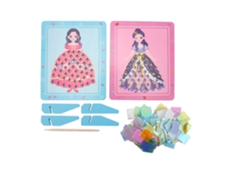 Mali kit de Artesanato de Vestido de Princesa Poke Diy Habilidades Motoras Finas Brinquedo Rosa