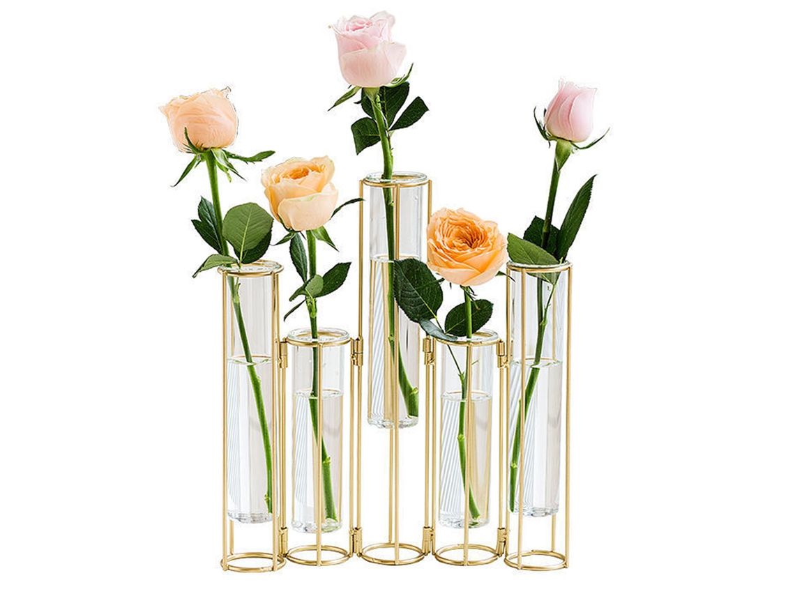 Laxiscreed Vaso De Teste Nórdico De Vidro Transparente Para Decoração De Sala
