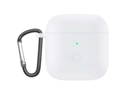 Capa de Silicone com Mosquetão para Xiaomi Redmi Buds 3 Branco Oem