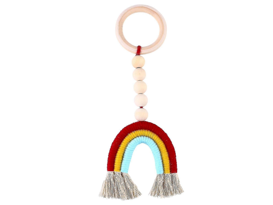 Decoração de Parede em Arco íris, Pingente de Arco íris Trançado para Quarto Infantil |